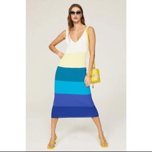 STAUD Colorblock Dress